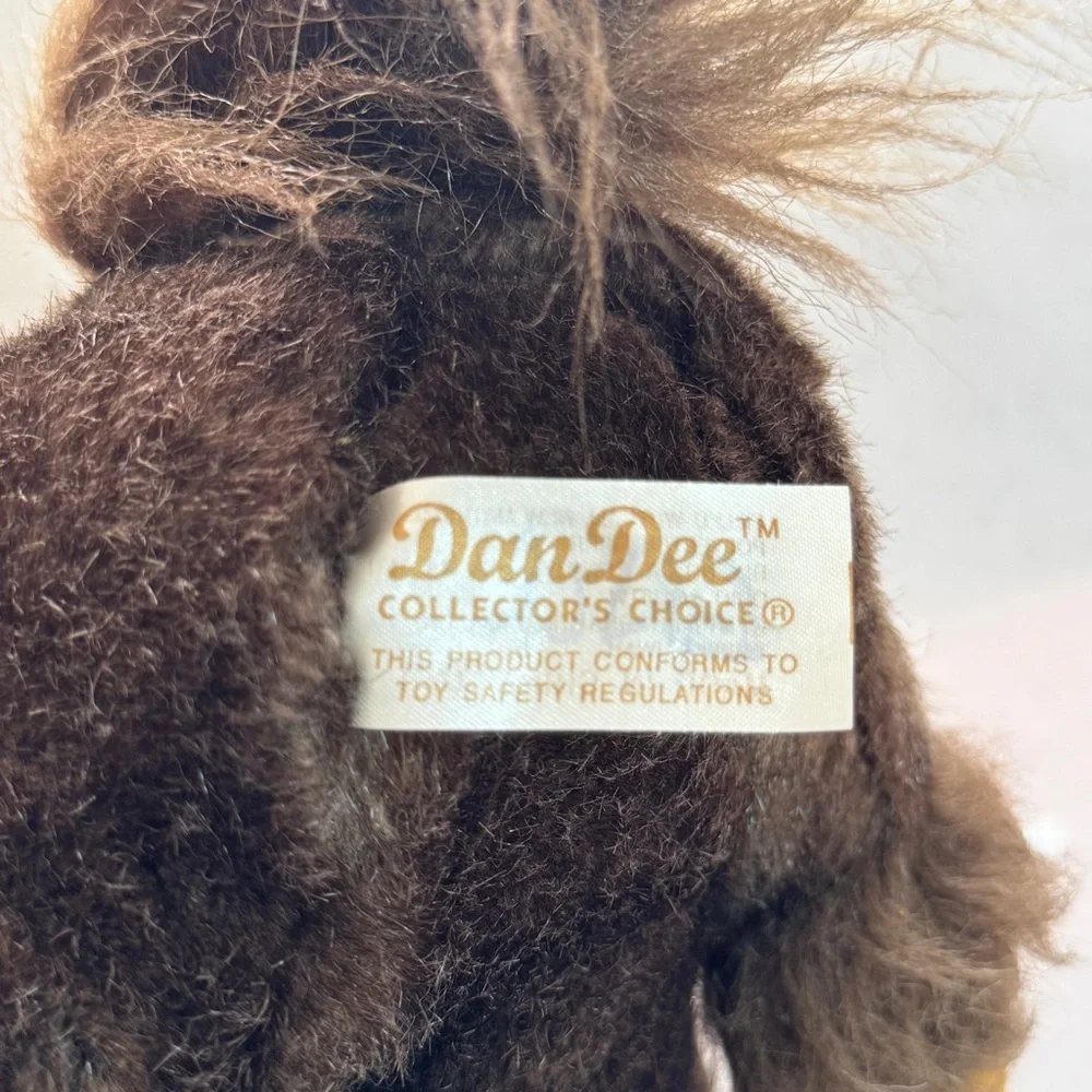 Dandee Collectors Choice Dark Brown Plush Laying Down Horse With Tan‎ Harness